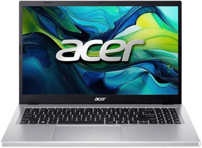 Acer Aspire Go 15 Notebook 15,6 Zoll (39,6 cm) (Intel Core i7 13620H, 16 GB DDR5 RAM, 1024 GB SSD, Windows 11 Home, Intel UHD Graphics) Silber, spanische QWERTY-Tastatur mit numerischer Tastatur