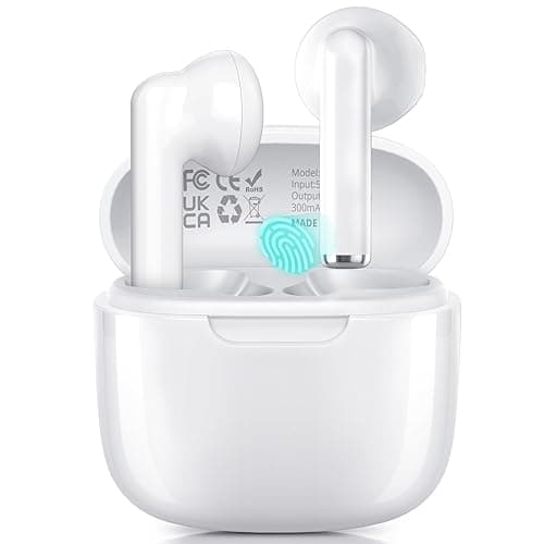 Bluetooth Kopfhörer, Kopfhörer Kabellos Bluetooth 5.3 mit 4 ENC Mikrofon, In Ear kopfhörer Bluetooth mit HiFi Stereo Tiefer Bass, IP7 Wasserdicht Kopfhörer Sport USB-C