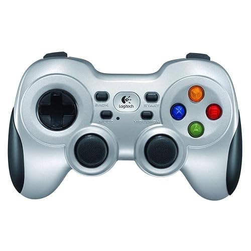 Logitech F710 kabelloses Gamepad, Spiele-Controller mit Konsolenartigem Layout, 4 Tasten D-Pad, Komfortable Griffflächen, PC - Grau/Schwarz