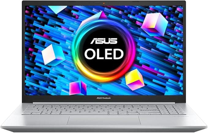 ASUS Vivobook Pro 15 M3500QA 15,6 Zoll Full HD OLED Laptop (AMD Ryzen 5-5600H, 16 GB RAM, 512 GB SSD, Backlit Keyboard, Windows 10 mit kostenlosem Windows 11 Upgrade)