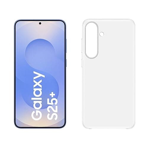 Samsung Galaxy S25+ AI Smartphone mit Galaxy AI, 12 GB RAM, 256 GB Speicher, Navy, 3 Jahre Herstellergarantie + Clear Case