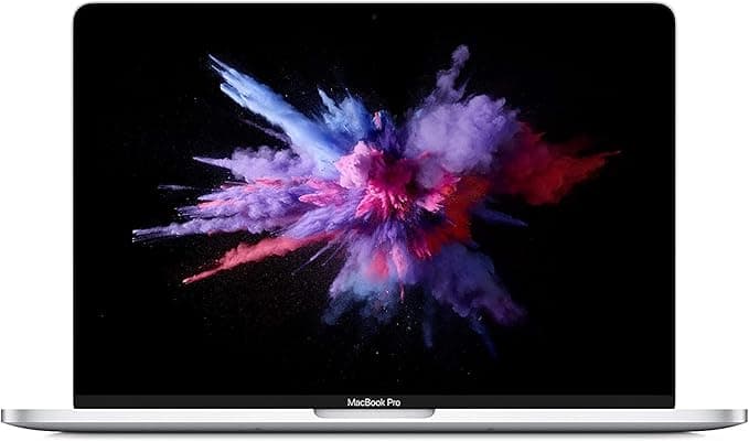 Mid 2019 Apple MacBook Pro with 2.8GHz Core i7 (13-inch, 16GB RAM, 256GB SSD (QWERTY English) - Silber (Generalüberholt)