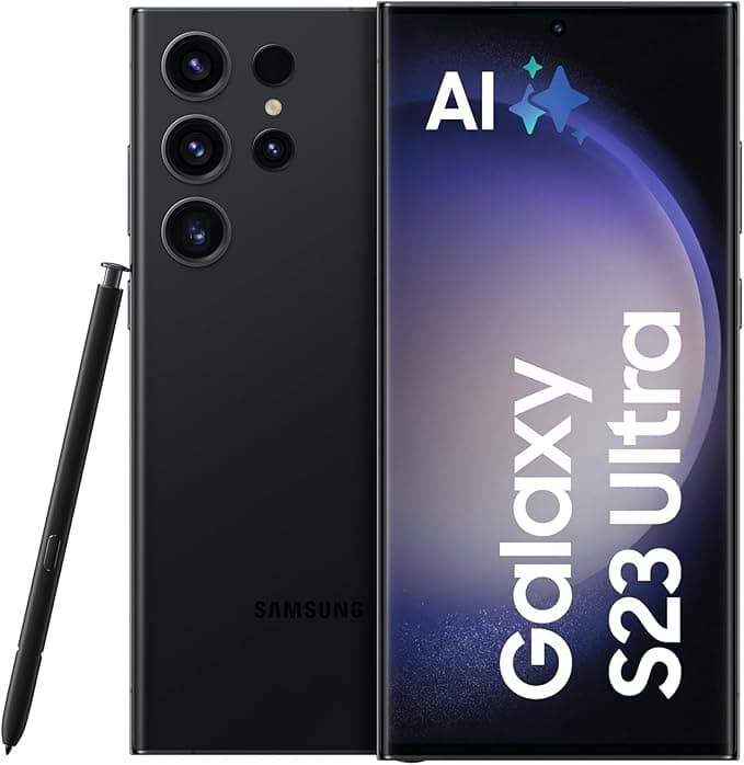 Samsung Galaxy S23 Ultra AI-Android-Smartphone, 512GB, 5.000mAh Akku, Smartphone ohne Vertrag Phantom Black inkl. 36 Monate Herstellergarantie [Exklusiv bei Amazon]