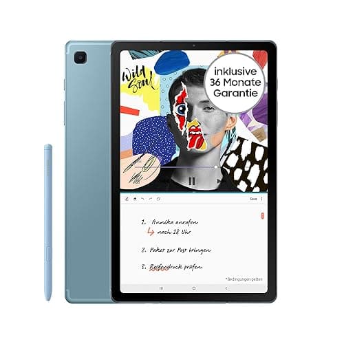 Samsung Galaxy Tab S6 Lite (2022), 10,4 Zoll TFT Display, 64 GB Speicher, LTE, Android Tablet inkl. S Pen, Angora Blue, inkl. 36 Monate Herstellergarantie