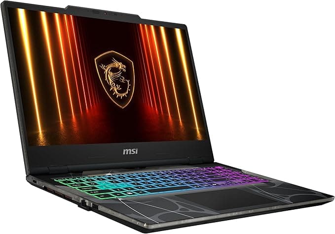 MSI Cyborg 15, Gaming-Laptop, 15,6 Zoll Full-HD 144 Hz Display, Intel Core 7 240H, NVIDIA GeForce RTX 5060, 16 GB DDR5, 1 TB SSD, Windows 11 Home, QWERTZ Tastatur, Schwarz, B2RWFKG-068