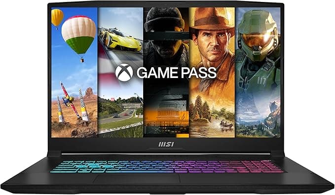 MSI Katana 17 Gaming-Laptop, 17,3” Full HD 144 Hz, Intel Core i7-13620H, NVIDIA GeForce RTX 4060, 16GB RAM, 1TB SSD, Windows 11 Home, inkl. 1 Monat GamePass, QWERTZ Tastatur, Schwarz, B13VFK-269