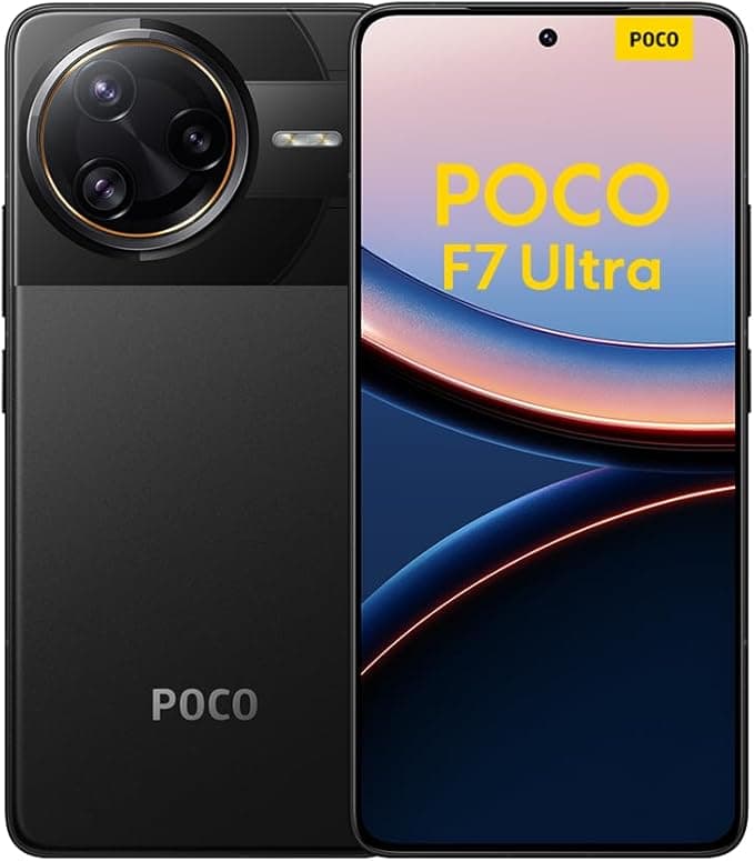 XIAOMI Poco F7 Ultra Smartphone, 16+512GB, Schwarz, Handy ohne Vertrag, 50 MP, 120Hz AMOLED Display, Snapdragon Flaggschiff-Prozessor, 5300mAh Akku, 120W HyperCharge, HyperAI, Dual-SIM