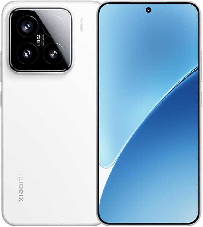 XIAOMI 15 Handy 120Hz WQHD+ AMOLED Display,12+256GB Smartphone Ohne Vertrag mit Snapdragon 8 Elite, 5240mAh, 90W HyperCharge, Hyper AI, Dual-SIM-Weiß