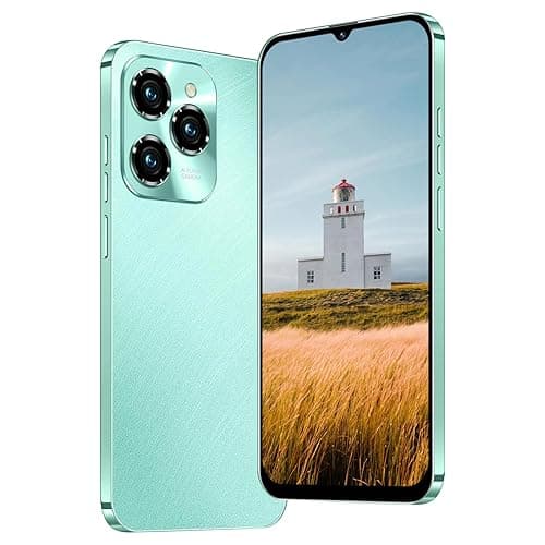 4G Mobiltelefon, 6,3 Zoll HD-Bildschirm, 32 GB ROM (256 GB Erweiterung), Android 12.0 OS, Face ID/GPS/WiFi/OTG/Dual-SIM Smartphone (Hot40Pro-Green)