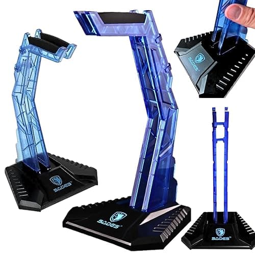 SADES Offizieller Ständer für Gaming Kopfhörer blau Demo Zubehör